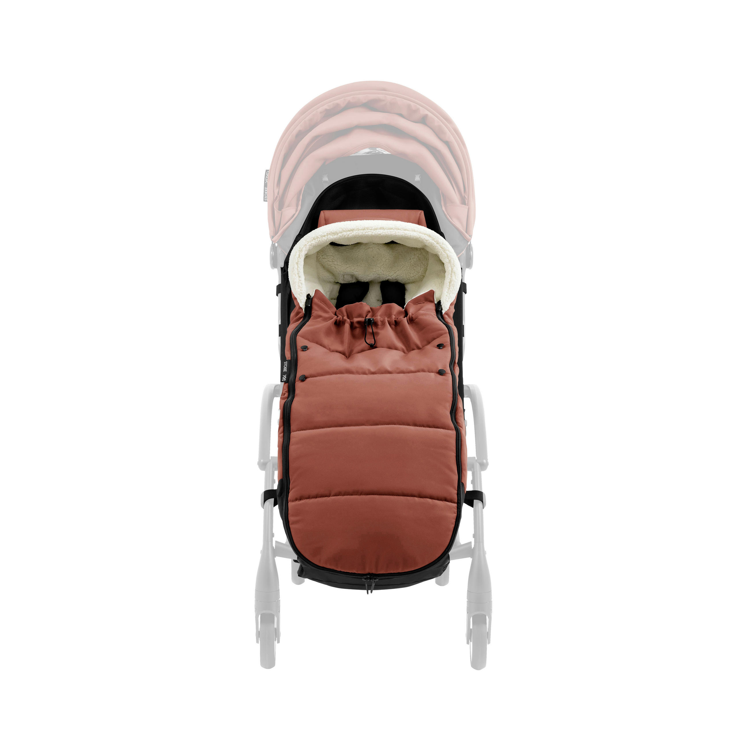 BUGGY-FUSSSACK  - Dunkelrosa, Basics, Textil (89/18,5/5cm) - Stokke