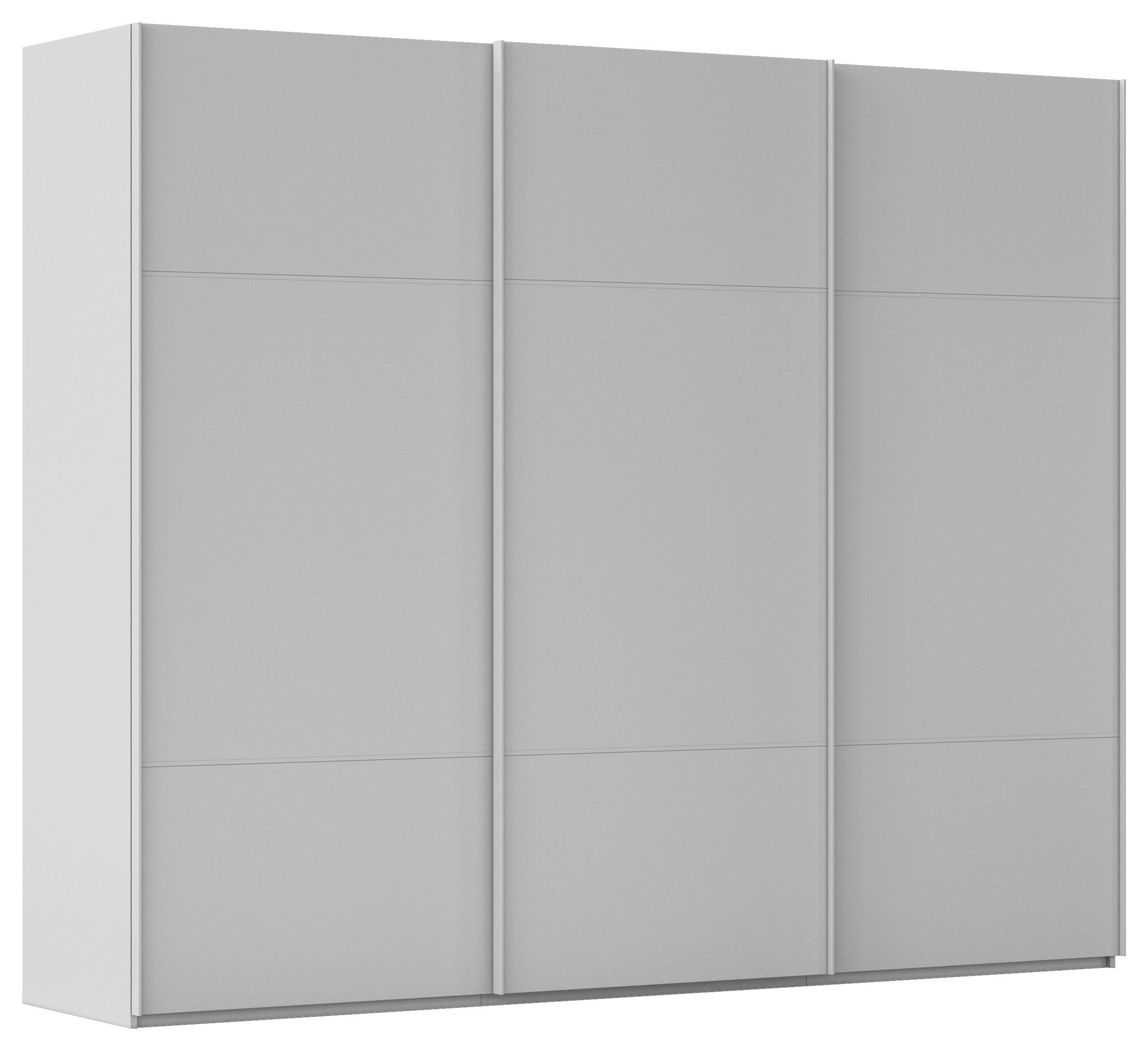 SCHWEBETÜRENSCHRANK 271/223/68 cm 3-türig Grau  - Grau, KONVENTIONELL, Holzwerkstoff/Metall (271/223/68cm) - Novel