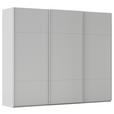 SCHWEBETÜRENSCHRANK 301/223/68 cm 3-türig Grau  - Grau, KONVENTIONELL, Holzwerkstoff/Metall (301/223/68cm) - Novel