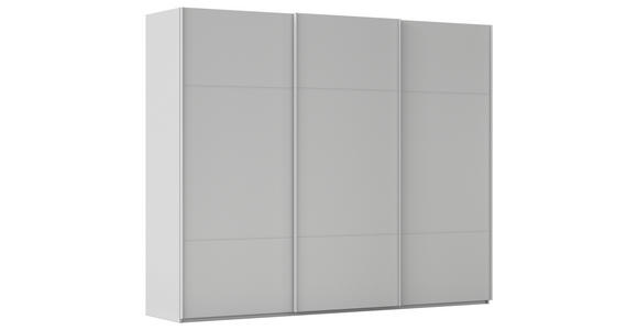 SCHWEBETÜRENSCHRANK 301/223/68 cm 3-türig Grau  - Grau, KONVENTIONELL, Holzwerkstoff/Metall (301/223/68cm) - Novel