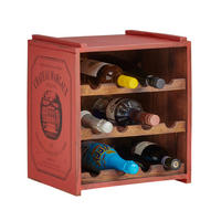 WEINREGAL 36/40/32 cm  - Rot, Trend, Holz (36/40/32cm) - Ambia Home
