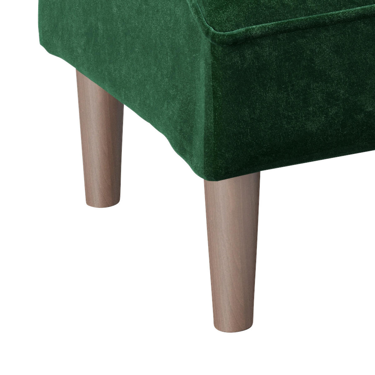 HOCKER PLAYBOY Samt Grün  - Grün, KONVENTIONELL, Holz/Textil (88/43,5/57cm) - Playboy