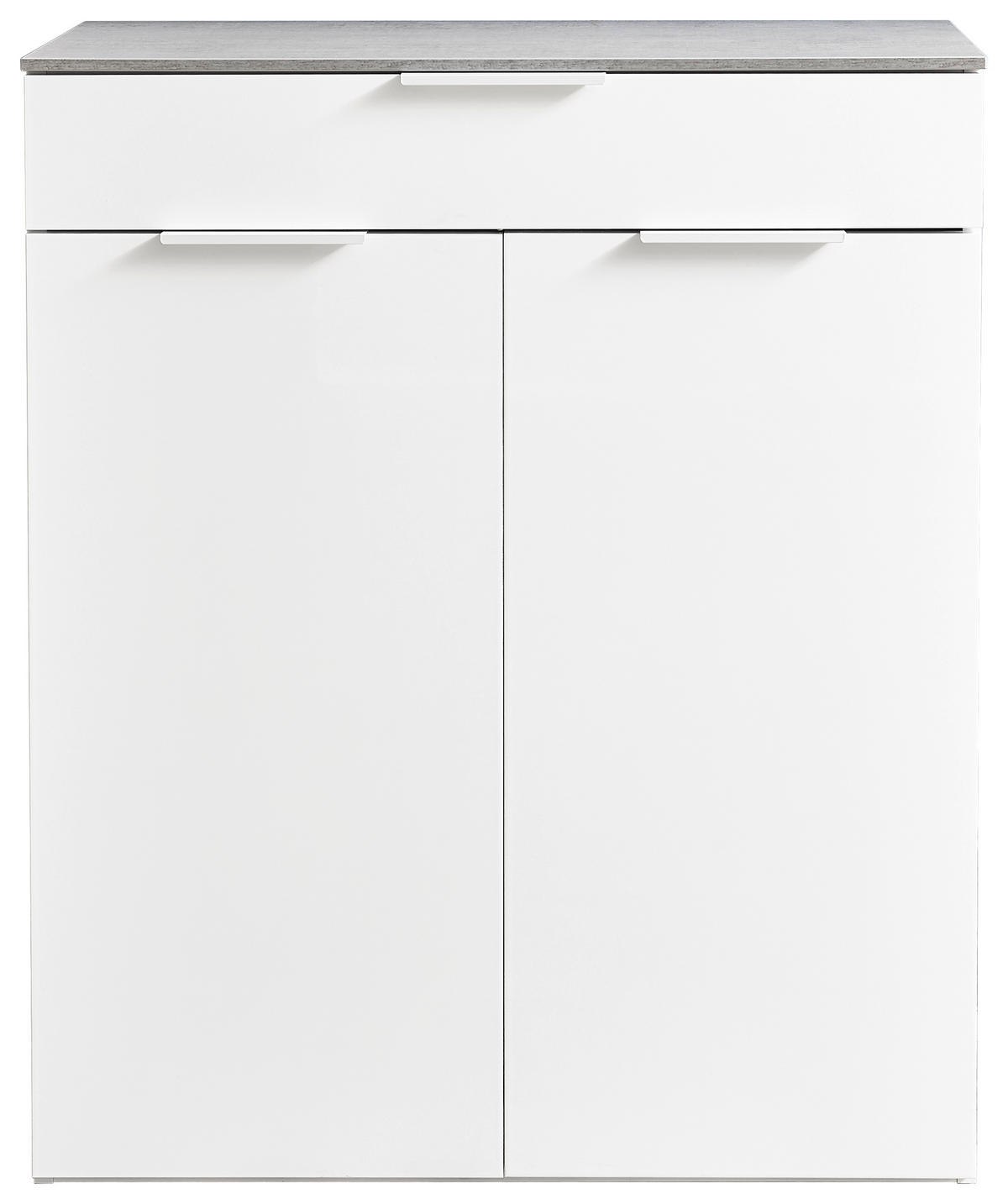 SCHUHSCHRANK Grau, Weiß  - Weiß/Grau, Design, Holzwerkstoff (90/108/35cm) - Carryhome