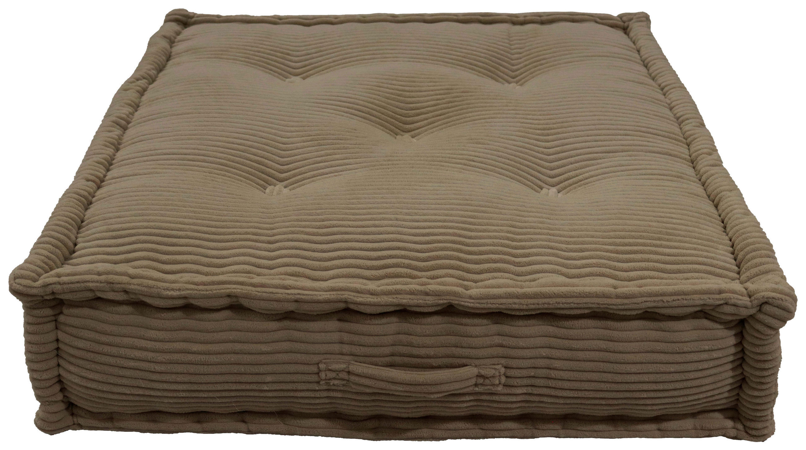 SOFAELEMENT in gerippt Beige  - Beige, Design, Textil (80/20/80cm) - P & B