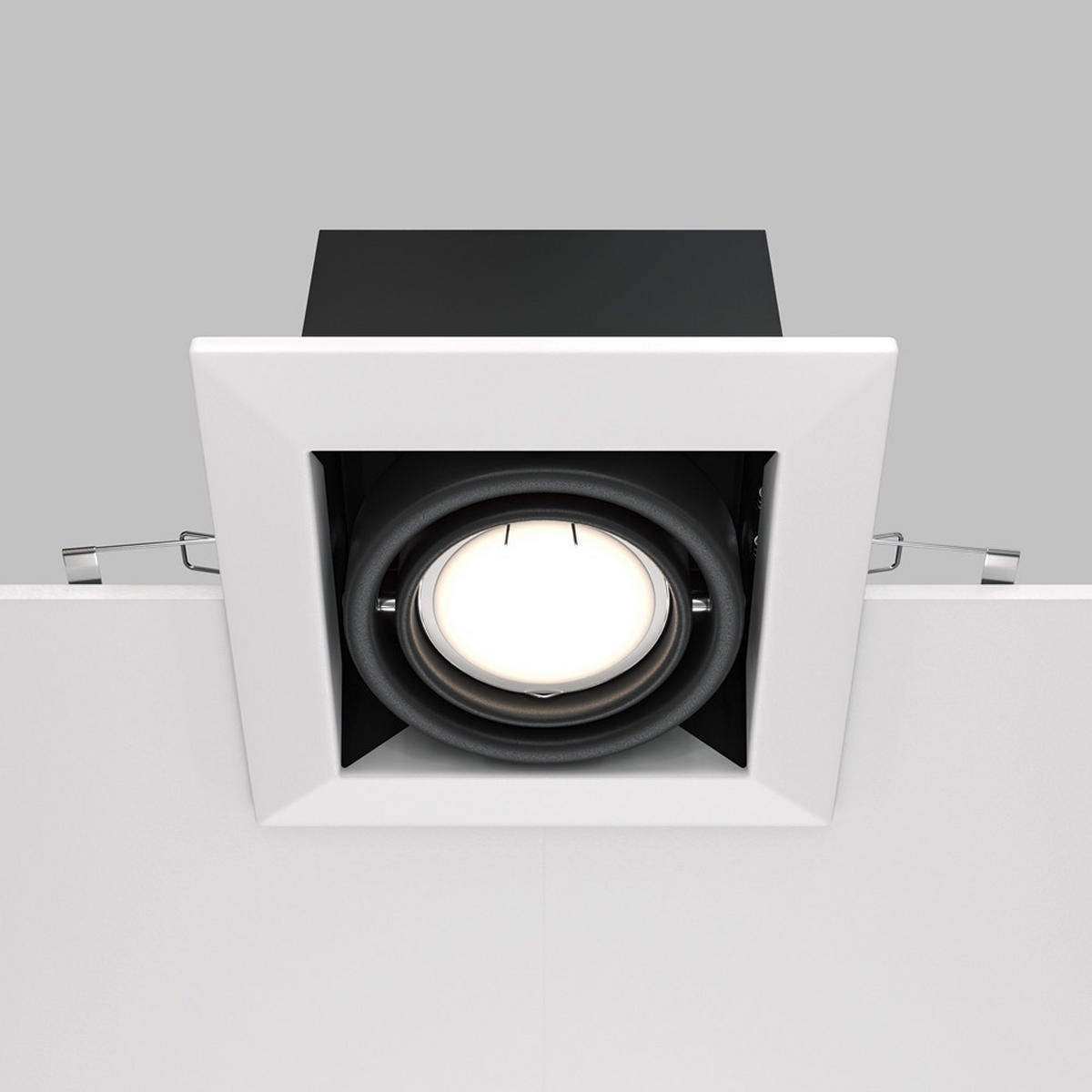 DECKENLEUCHTE    12,6/12,6/7,2 cm  - Weiss, Modern, Metall (12,6/12,6/7,2cm) - MAYTONI