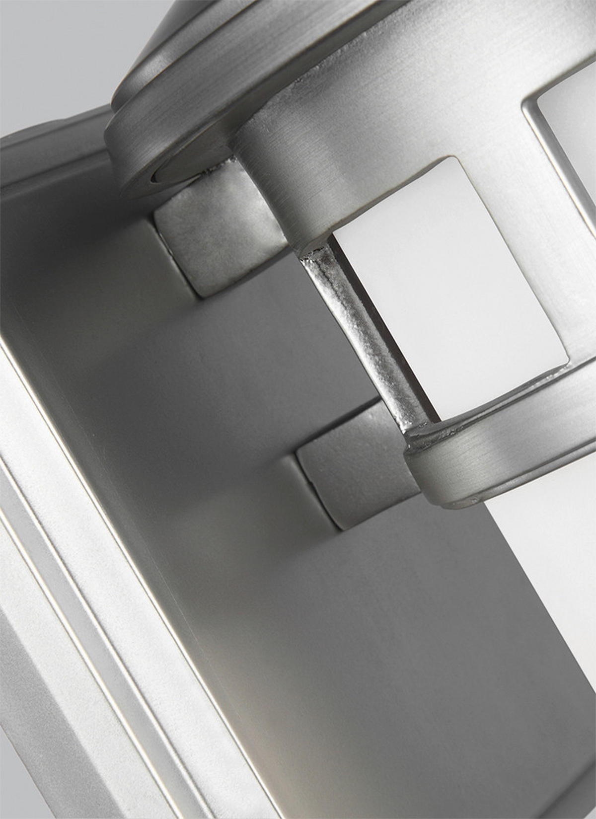 AUßENWANDLEUCHTE Elstead Newport 15,9/19,3/22,9 cm   - Edelstahlfarben, KONVENTIONELL, Glas (15,9/19,3/22,9cm) - Elstead Lighting