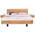 BETTANLAGE 180/200 cm  in Anthrazit, Wildeiche  - Wildeiche/Anthrazit, Natur, Holz (180/200cm) - Valnatura