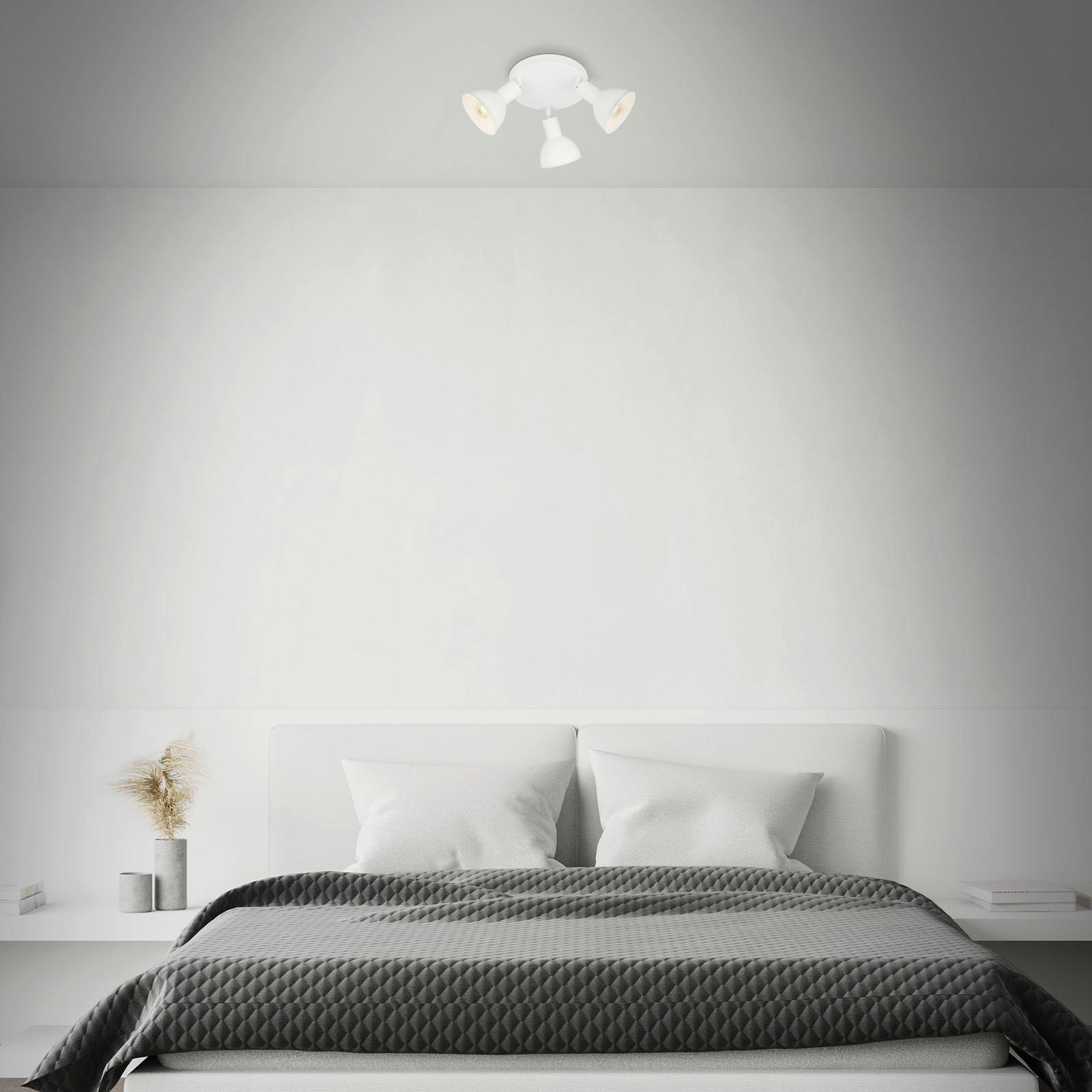 BODOVÉ LED SVĚTLO, 19/11 cm  - bílá, Design, kov (19/11cm)