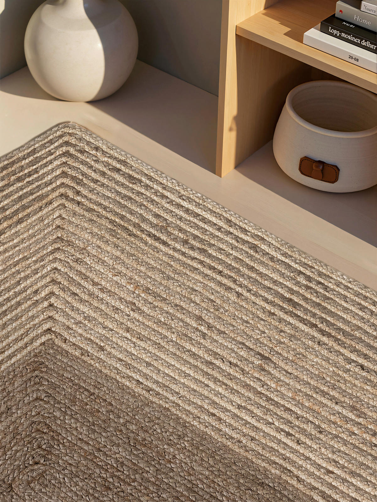 JUTETEPPICH 200/300 cm Juno Creme, Graubraun rechteckig  - Graubraun/Creme, Natur, Textil (200/300cm) - Hanse Home