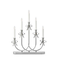 WEIHNACHTSPYRAMIDE EIRA  - Chromfarben/Weiß, Trend, Kunststoff/Metall (39/44,5/6cm) - Markslöjd