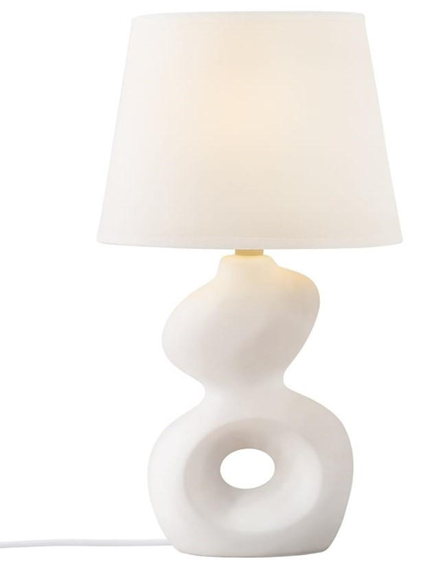 SKRIVBORDSLAMPA 20,5/36 cm   - vit, Lifestyle, textil/keramik (20,5/36cm)