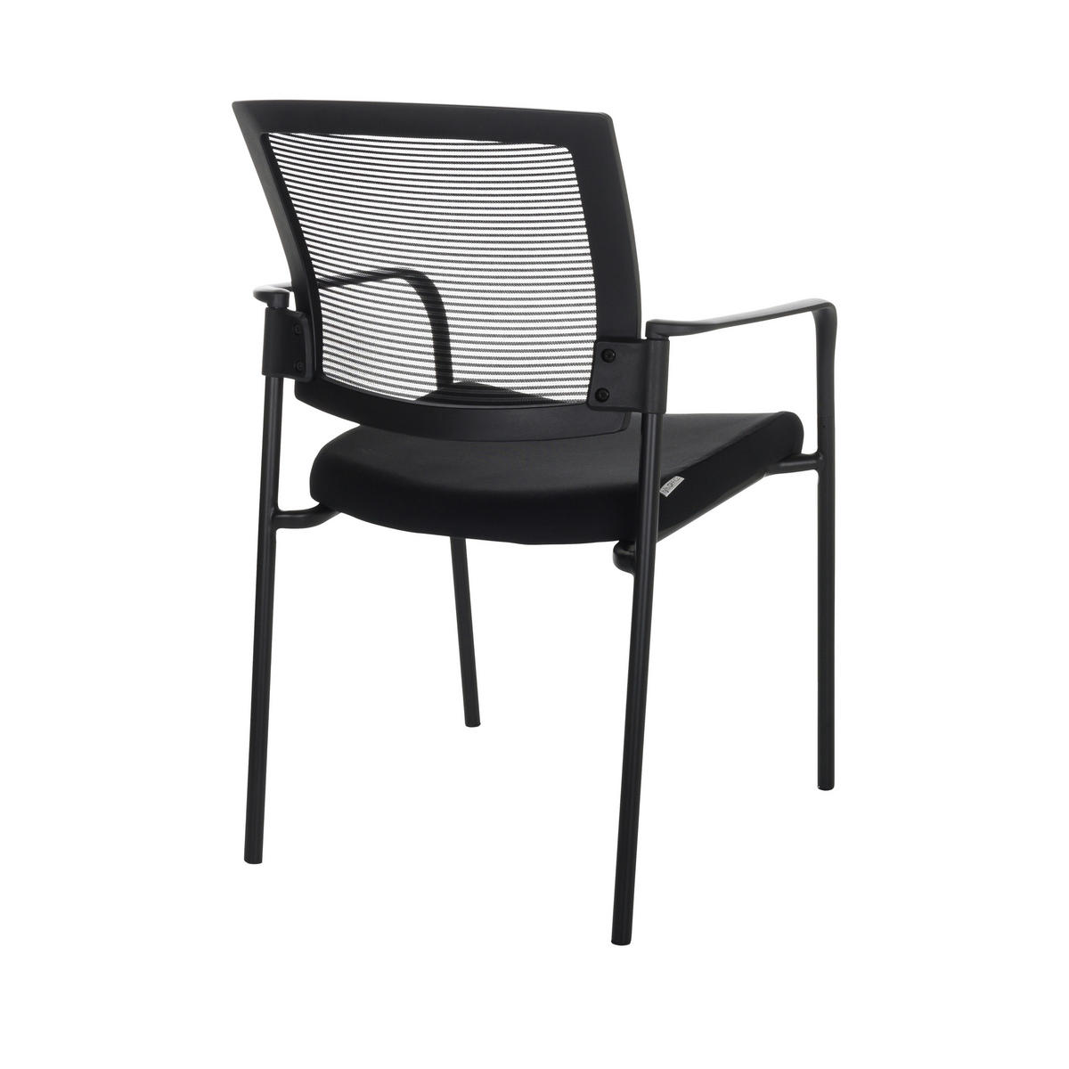 BESÖKSSTOL  i nätklädsel, flatväv svart  - svart, Basics, metall/textil (51/126/61cm) - MID.YOU