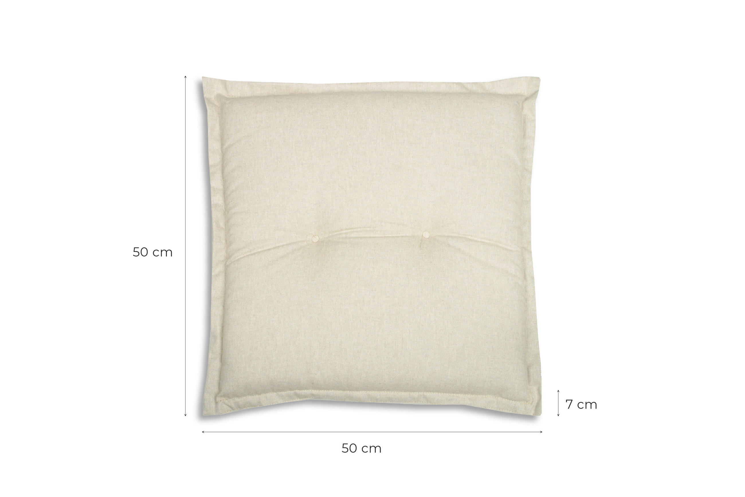 GARTENSITZKISSENSET in Beige  - Beige, Basics, Textil (50/7/50cm)