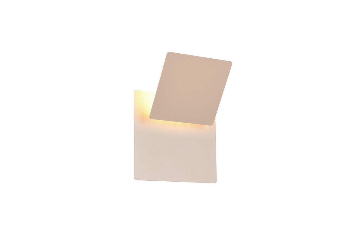LED-WANDLEUCHTE MIO   - Beige, Design, Metall (18/18/7,5cm) - Trio Leuchten