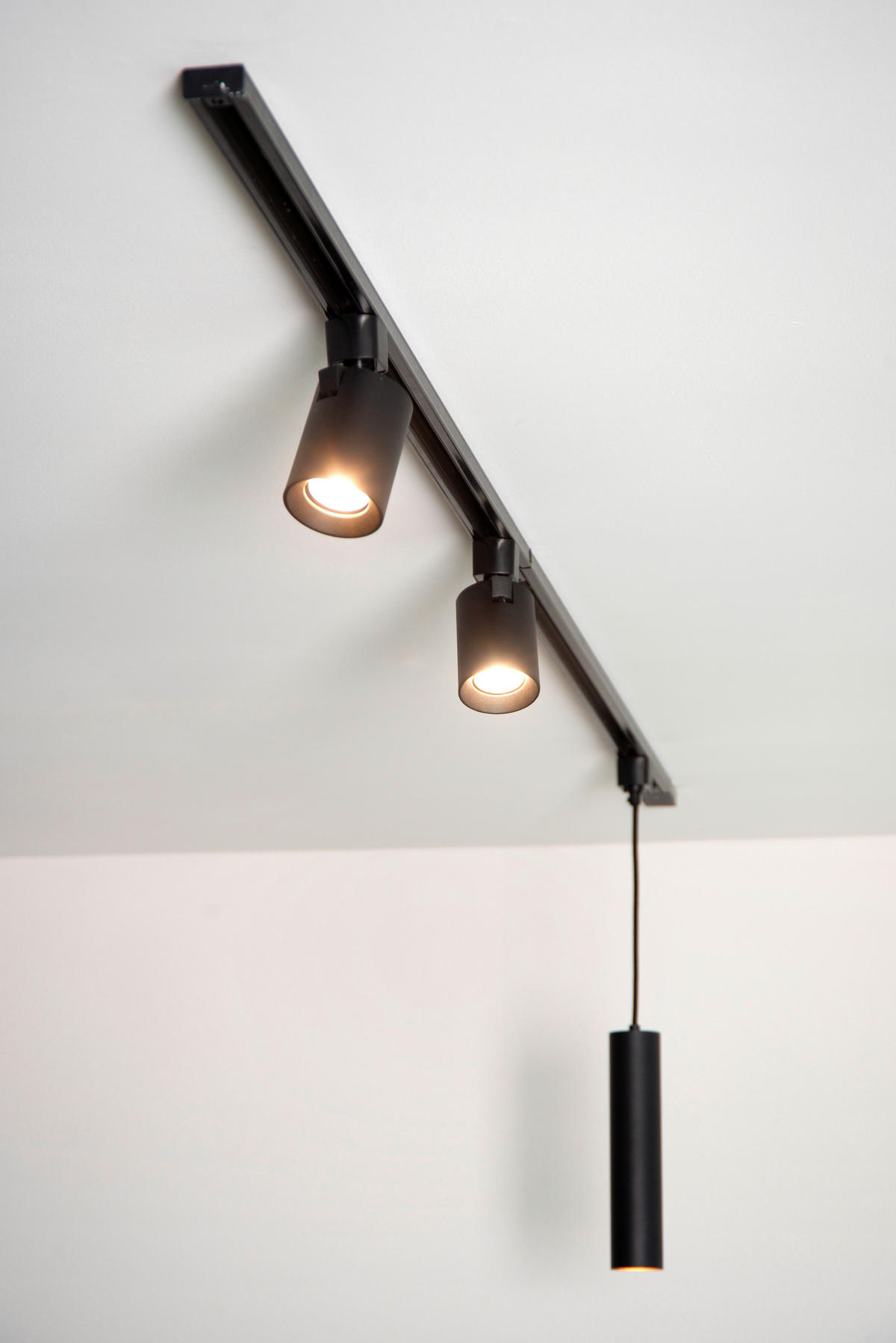 SCHIENENSYSTEM Track 5.6/5.6/155 cm   - Schwarz, Basics, Metall (5.6/5.6/155cm) - Lucide