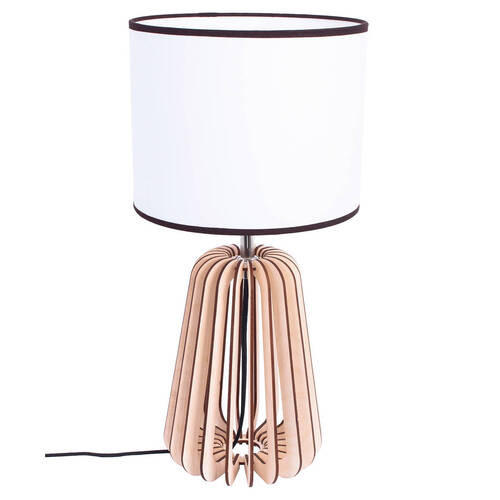 STOLNÁ LAMPA, E27, 25/51 cm - prírodná farba, Natur, kompozitné drevo (25/51cm)