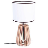 STOLNÍ LAMPA, E27, 25/51 cm  - přírodní barvy, Natur, kompozitní dřevo (25/51cm)