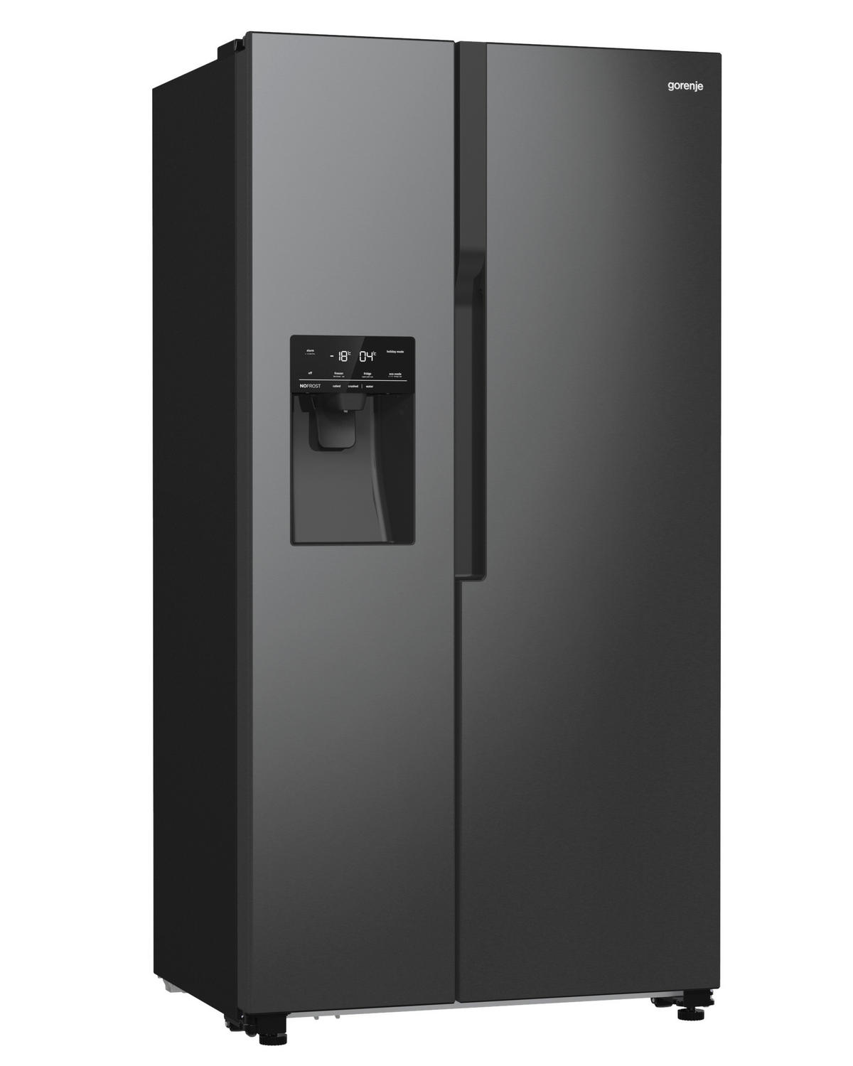 SIDE-BY-SIDE 91,5/178,6/69,8 cm NRR9185ESBXL  - Schwarz, Basics, Glas/Kunststoff (91,5/178,6/69,8cm) - Gorenje