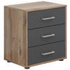 NACHTSCHRANK  - Eichefarben/Anthrazit, Basics, Holzwerkstoff/Kunststoff (50/54/35cm)