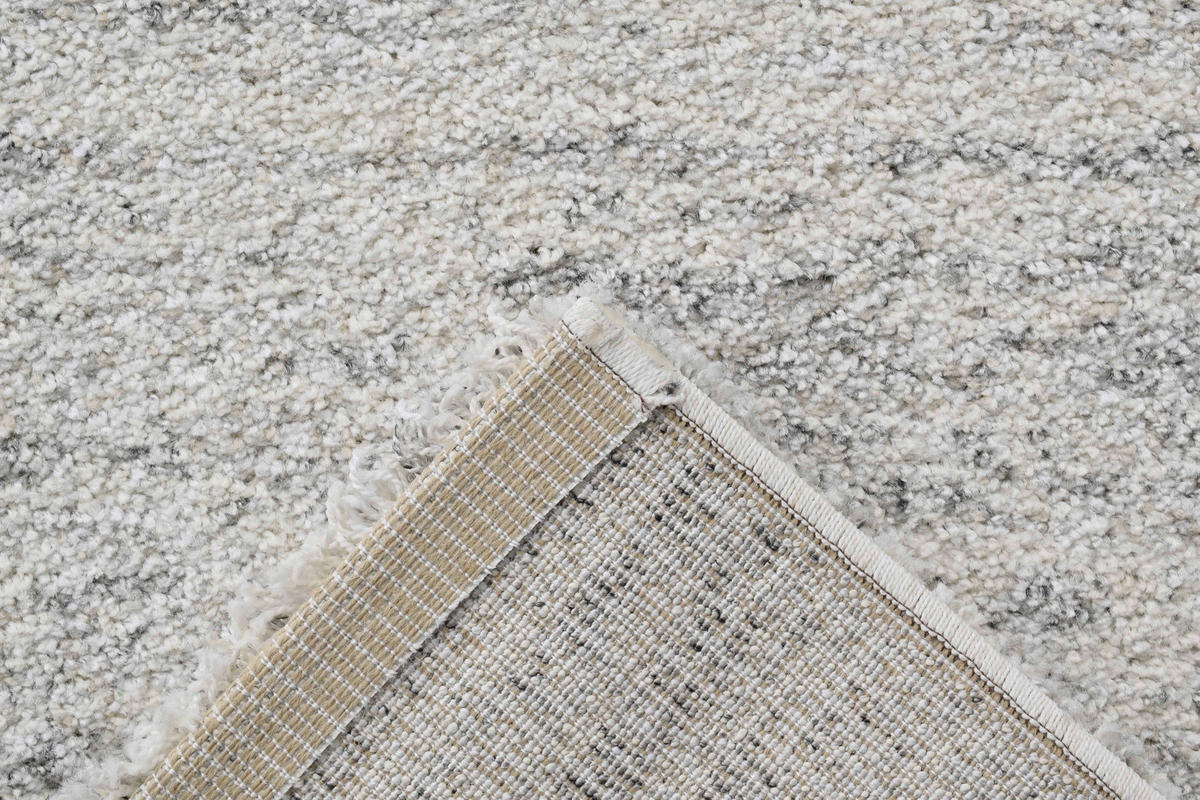 WEBTEPPICH Wohnzimmer 133/195 cm Spring Creme, Grau, Beige rechteckig  - Beige/Creme, KONVENTIONELL, Textil (133/195cm) - Novel