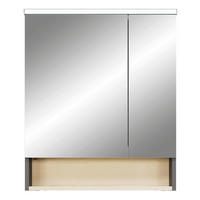 SPIEGELSCHRANK 60/71,6/21,4 cm  - Dunkelgrau, KONVENTIONELL, Glas/Holzwerkstoff (60/71,6/21,4cm) - Pelipal