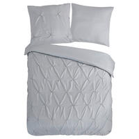 BETTWÄSCHE Elegance Mikrofaser 135/200 cm  - Hellgrau, Basics, Textil (135/200cm)