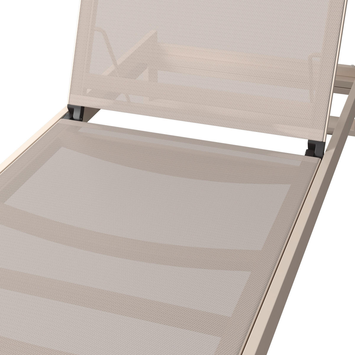 KERTI NAPOZÓÁGY 72/25/200 cm  - bézs, Design, textil/fém (72/25/200cm) - Amatio