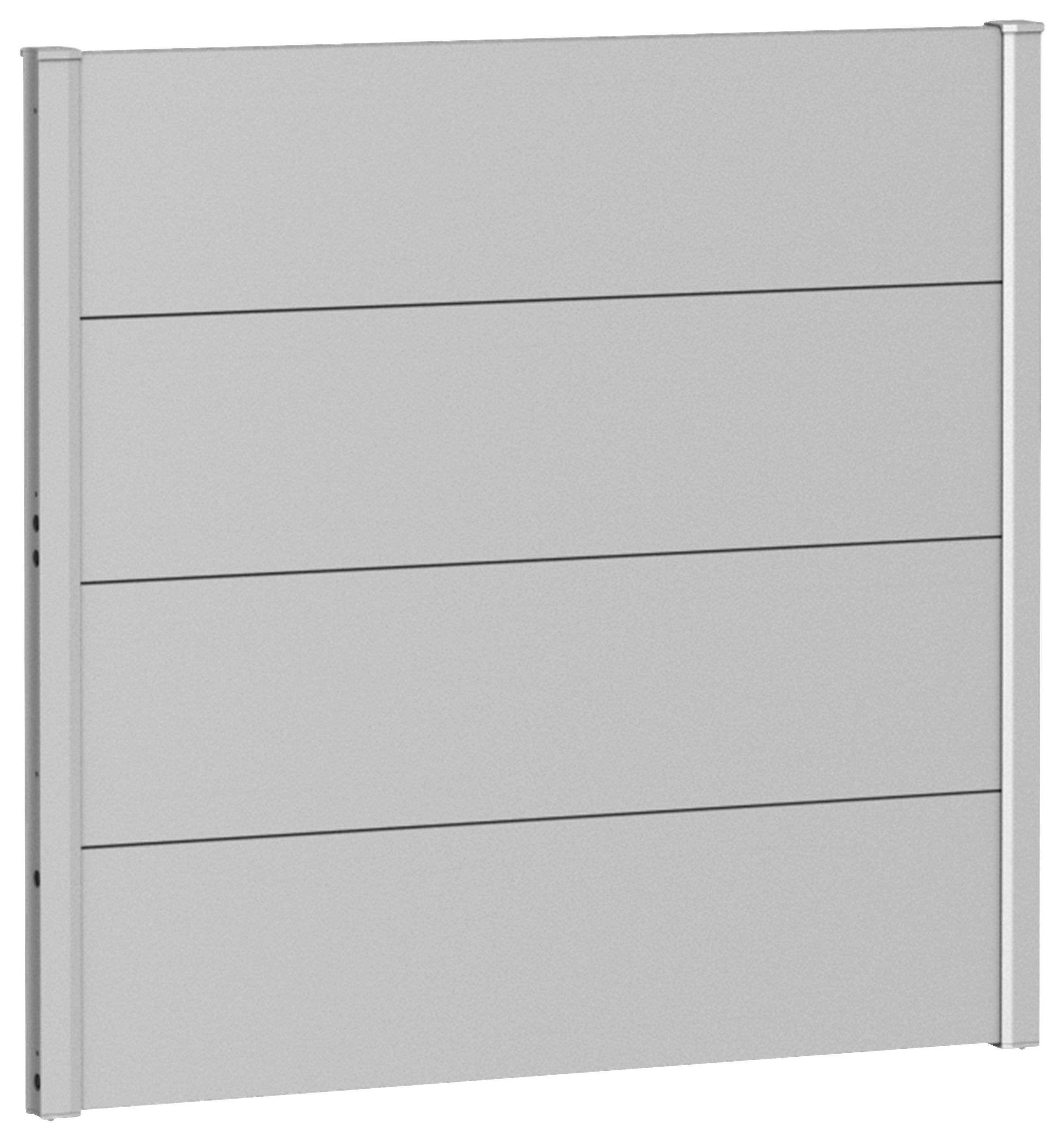 SICHTSCHUTZ  - Silberfarben, Basics, Metall (96/91/4,4cm) - Biohort
