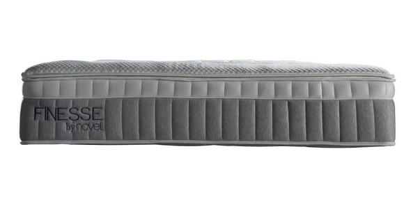 BOXSPRINGMATRATZE 90/200 cm, Höhe ca.:  - Weiß/Grau, Basics, Textil (90/200cm) - Novel