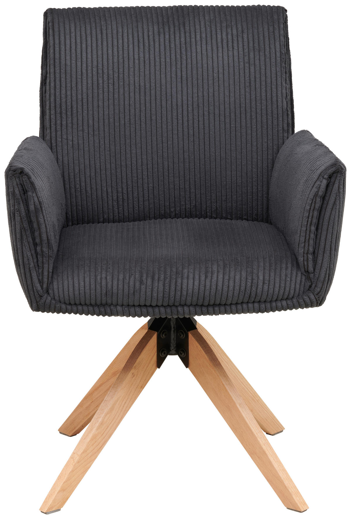 ARMLEHNSTUHL in Textil, Holz, Metall Grau  - Naturfarben/Grau, LIFESTYLE, Holz/Textil (65/90/62,5cm) - MID.YOU
