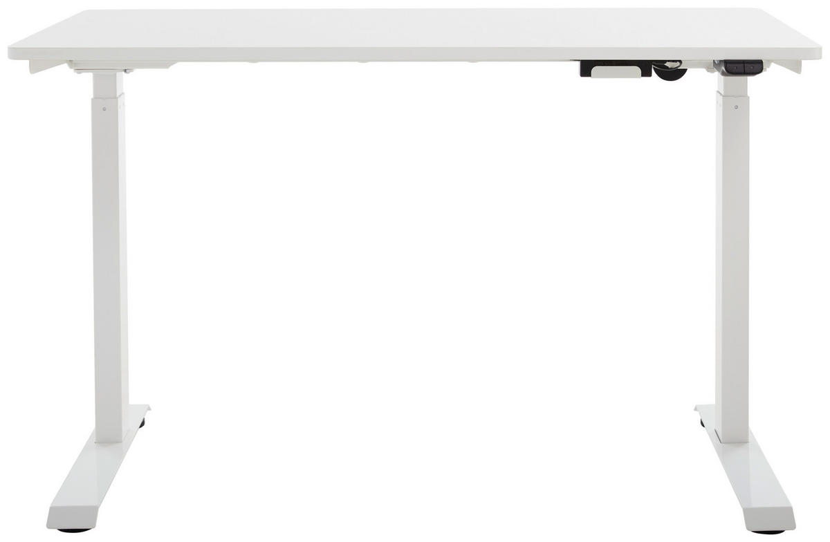 PSACÍ STŮL, bílá, 120/60/73 cm - bílá, Moderní, kov/kompozitní dřevo (120/60/73cm) - Livetastic