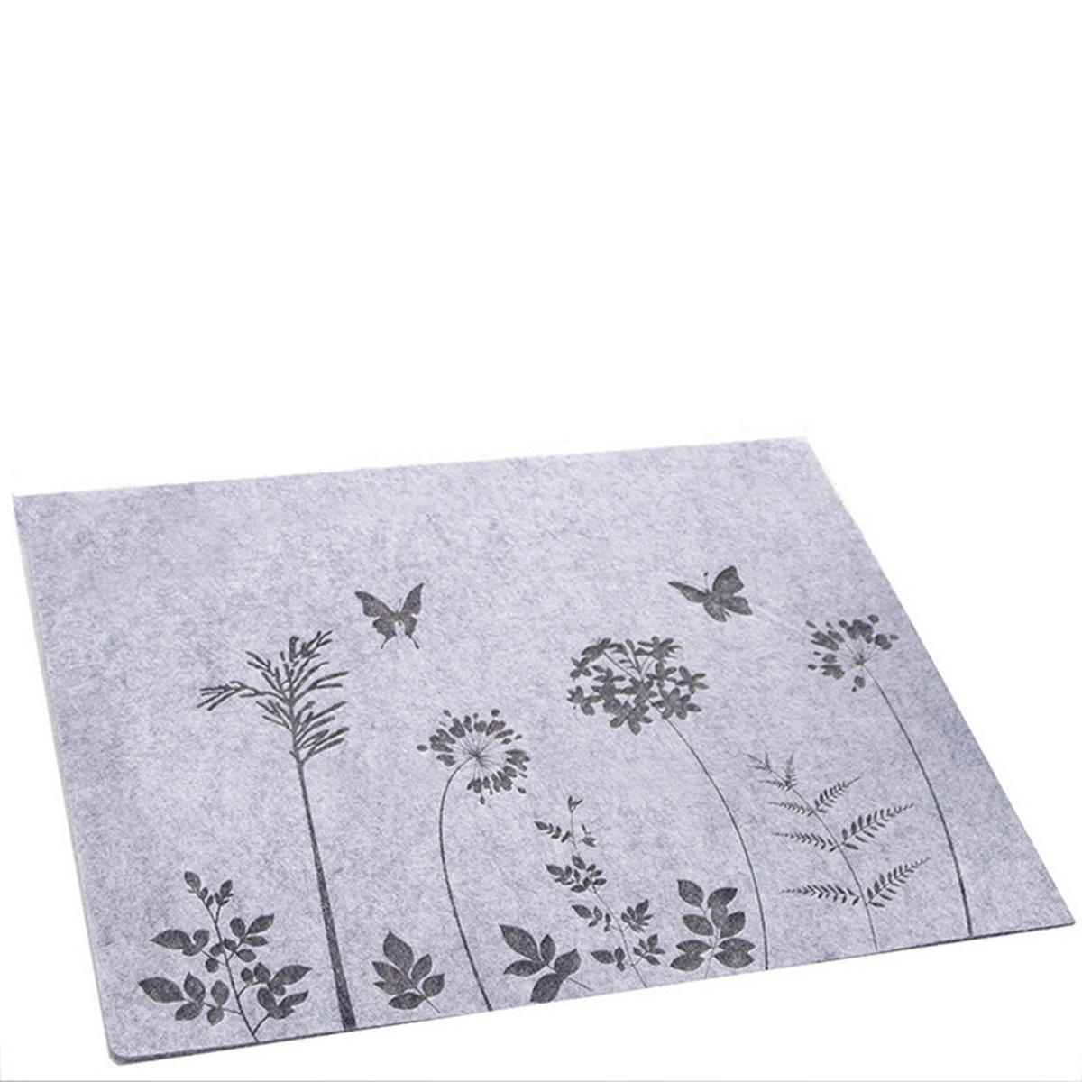 TISCHSET Textil Filz Grau, Hellgrau 35/45 cm  - Hellgrau/Grau, Basics, Textil (35/45cm) - Ambia Home