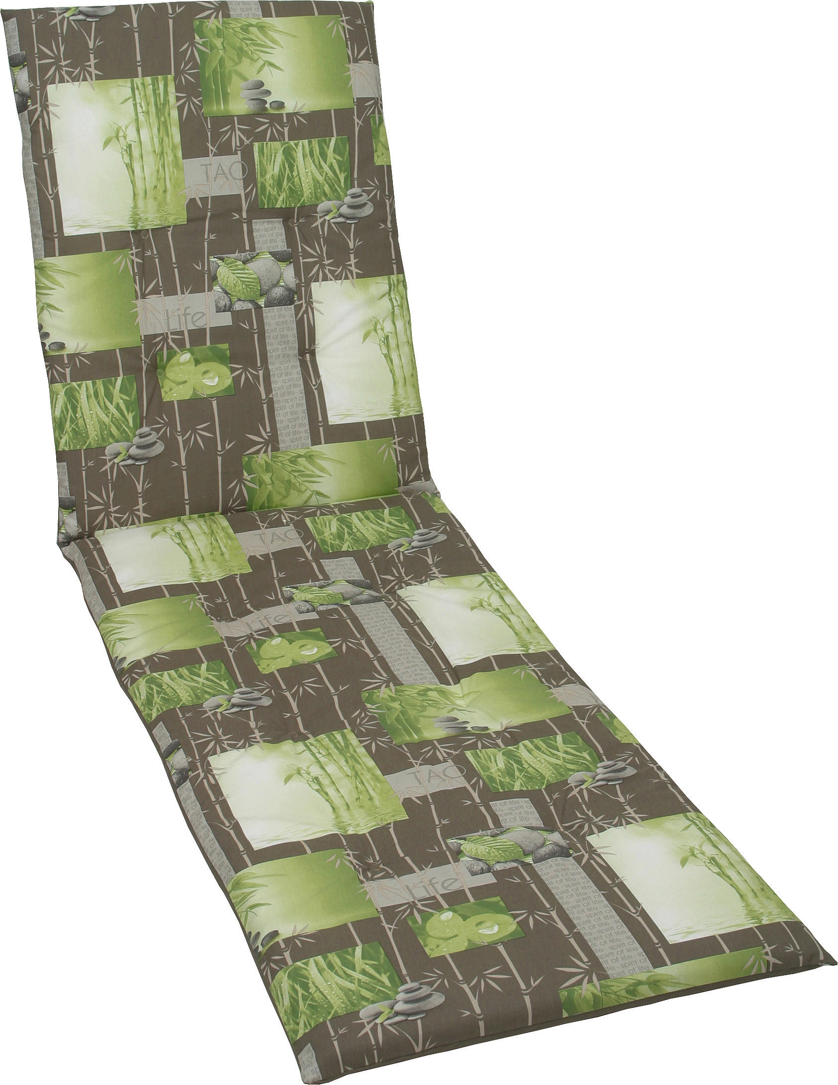 LIEGENAUFLAGE in Grün, Fango  - Fango/Grün, Design, Textil (58/5/188cm)