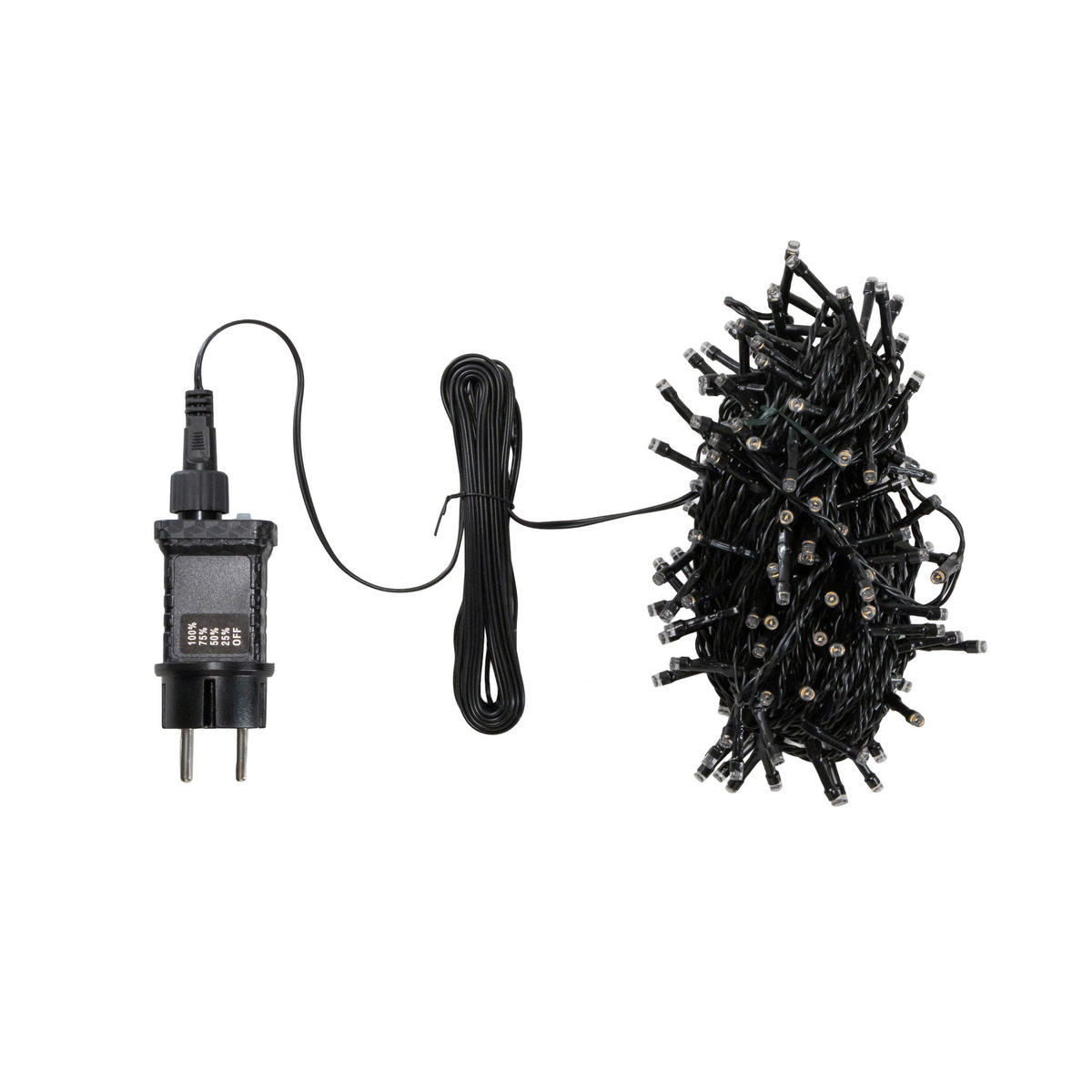 LICHTERKETTE 1350 cm  - Schwarz, KONVENTIONELL, Kunststoff (1350cm) - X-Mas