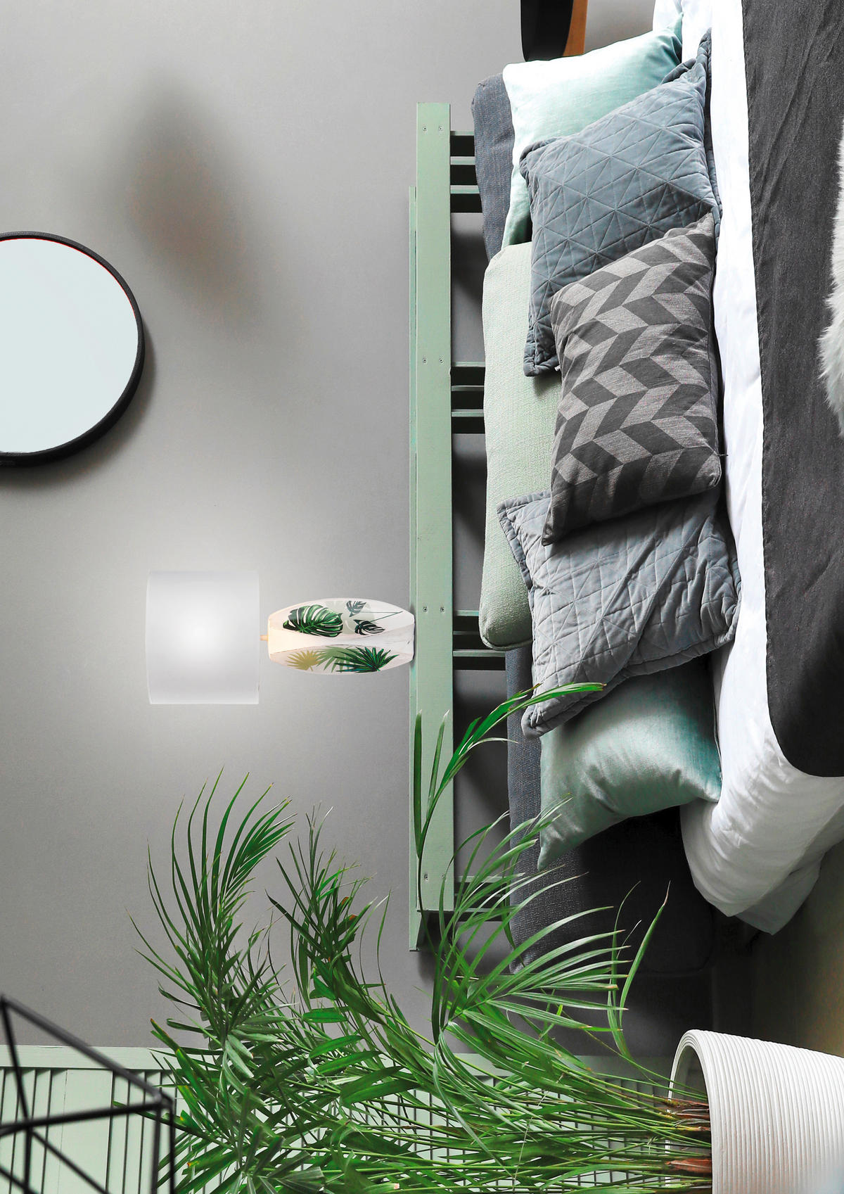 BORDSLAMPA 30/30/59 cm   - vit, Klassisk, textil/keramik (30/30/59cm)