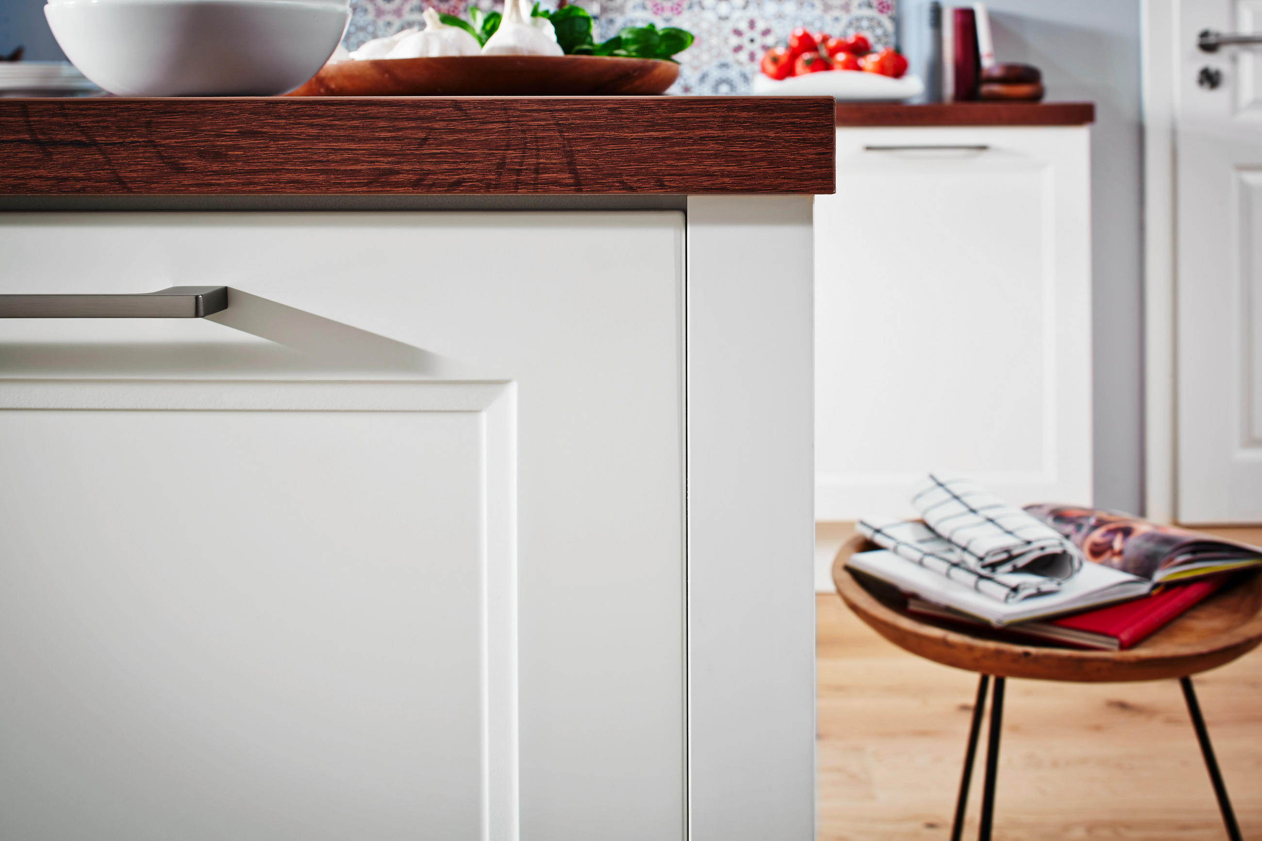 EINBAUKÜCHE  - Weiß, Basics, Holzwerkstoff - Moderano