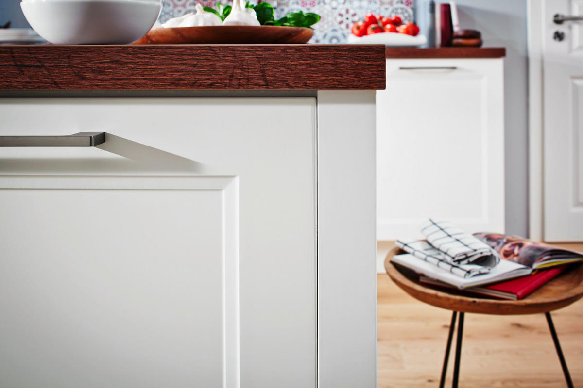 EINBAUKÜCHE  - Weiß, Basics, Holzwerkstoff - Moderano