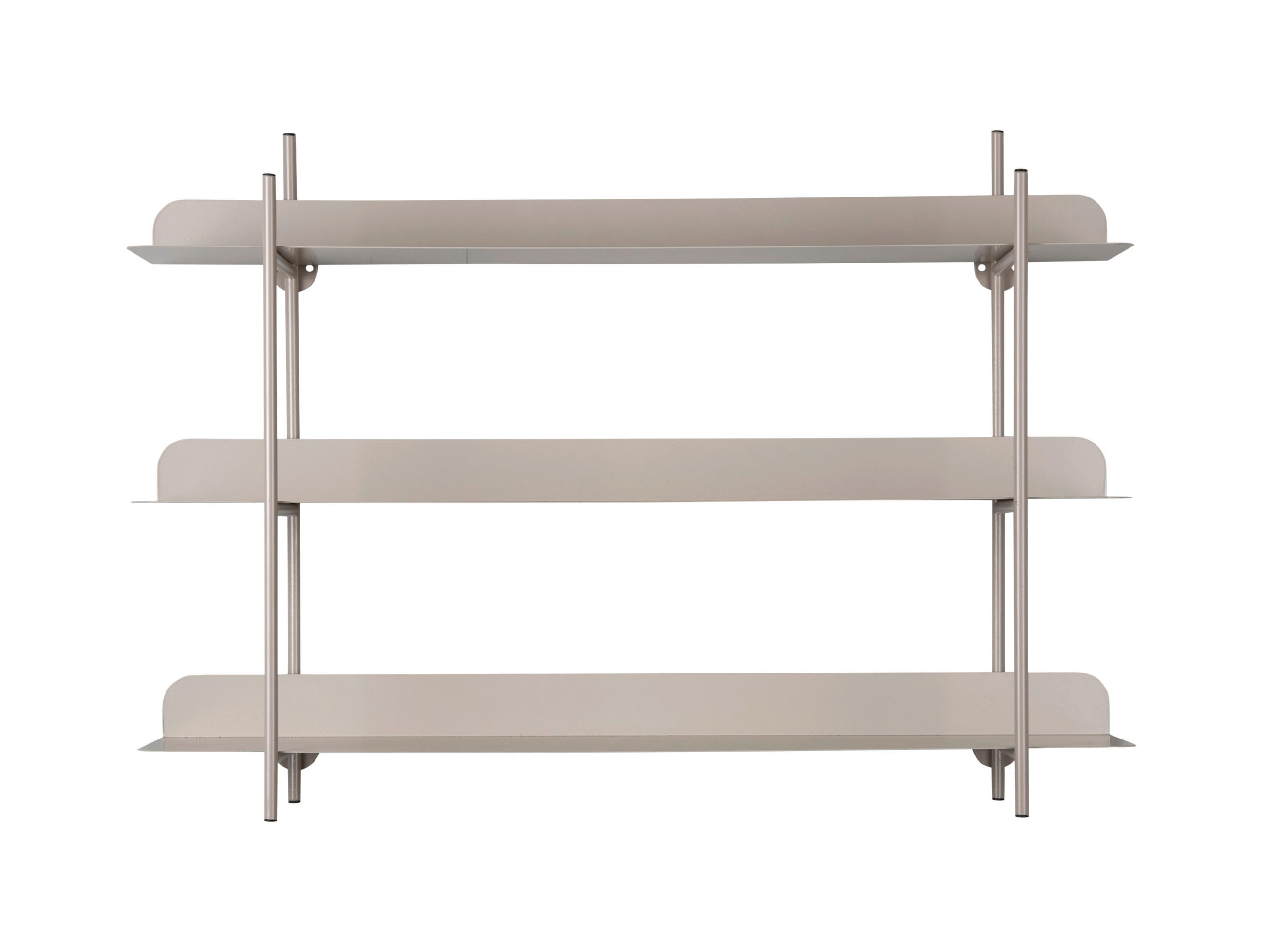 DEKOWANDREGAL 60/42/16 cm  - Greige, Basics, Metall (60/42/16cm) - Leitmotiv