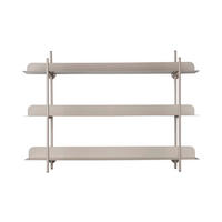 DEKOWANDREGAL 60/42/16 cm  - Greige, Basics, Metall (60/42/16cm) - Leitmotiv