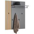GARDEROBENPANEEL  in 85/111/32 cm  - Anthrazit/Naturfarben, Design, Holz/Holzwerkstoff (85/111/32cm) - Dieter Knoll