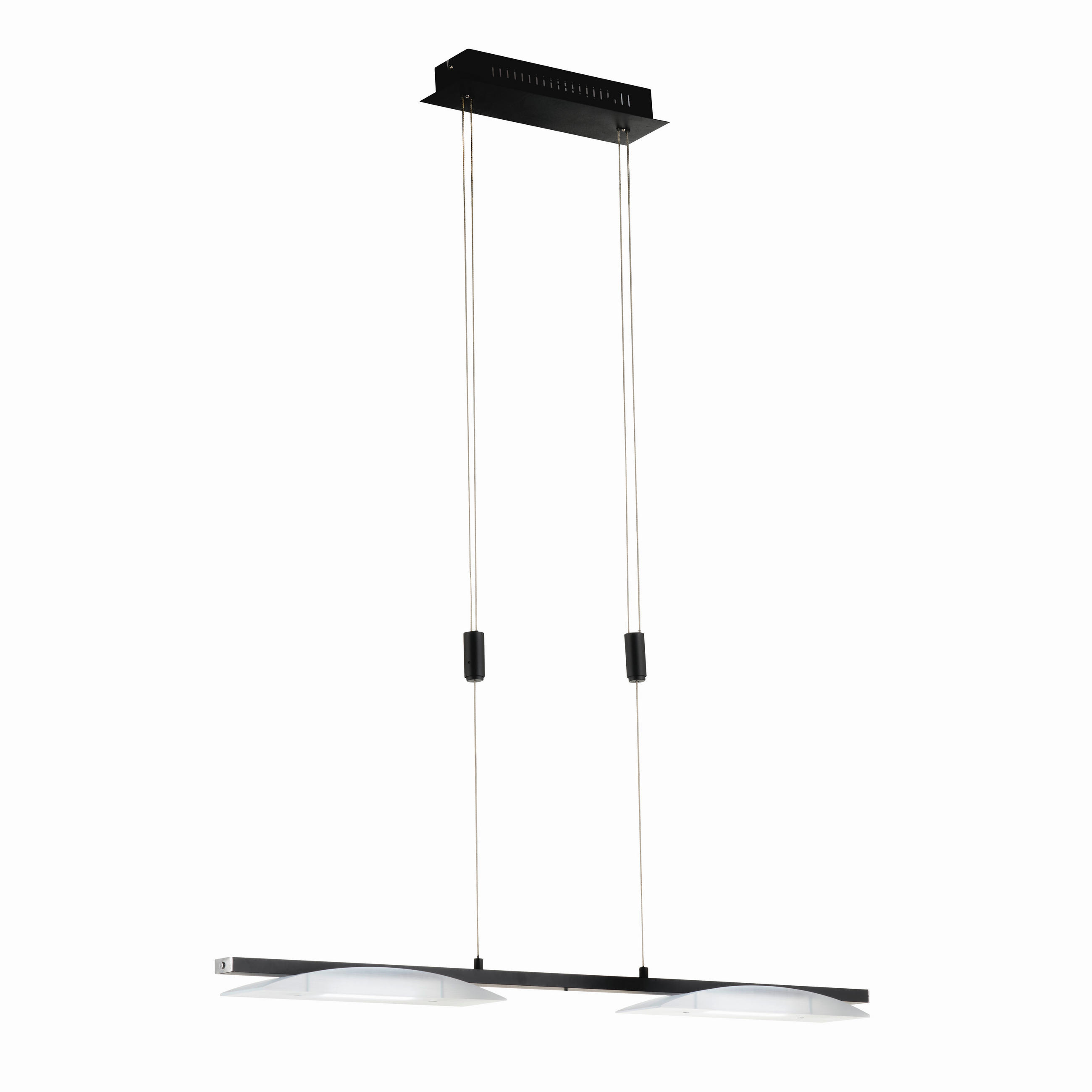 LED-HÄNGELEUCHTE Kop 84/90-150 cm   - Schwarz, Design, Metall (84/90-150cm) - Fischer & Honsel