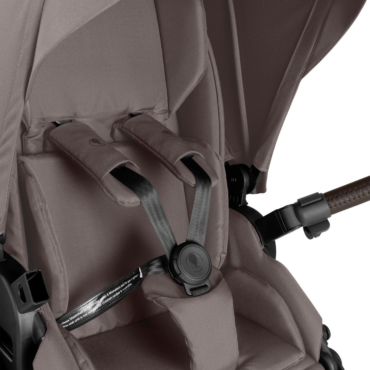 KINDERWAGENSET Salsa 5 Air Starter Set  - Graubraun/Schwarz, Basics, Textil/Metall (95.5/63/107,5cm) - ABC Design