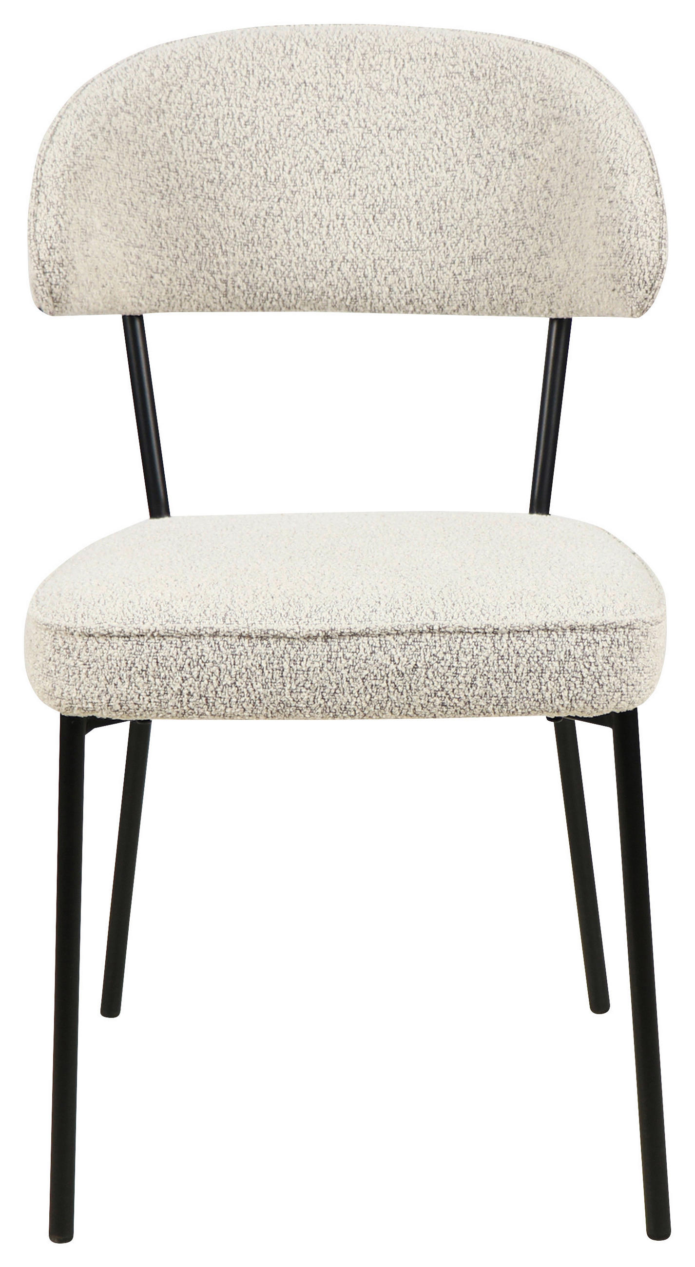 STOL, les, kovina, tekstil bež  - črna/bež, Design, kovina/tekstil (46/83,5/58cm) - Hom`in