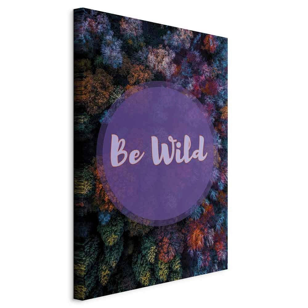 LEINWANDBILD Text, Bäume 40/60/1,2 cm  - Multicolor, Basics, Holzwerkstoff/Textil (40/60/1,2cm) - artgeist