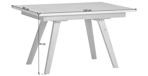 ESSTISCH 130/90/75 cm Wildeiche furniert Holz Eichefarben rechteckig  - Eichefarben, KONVENTIONELL, Holz (130/90/75cm) - Venda