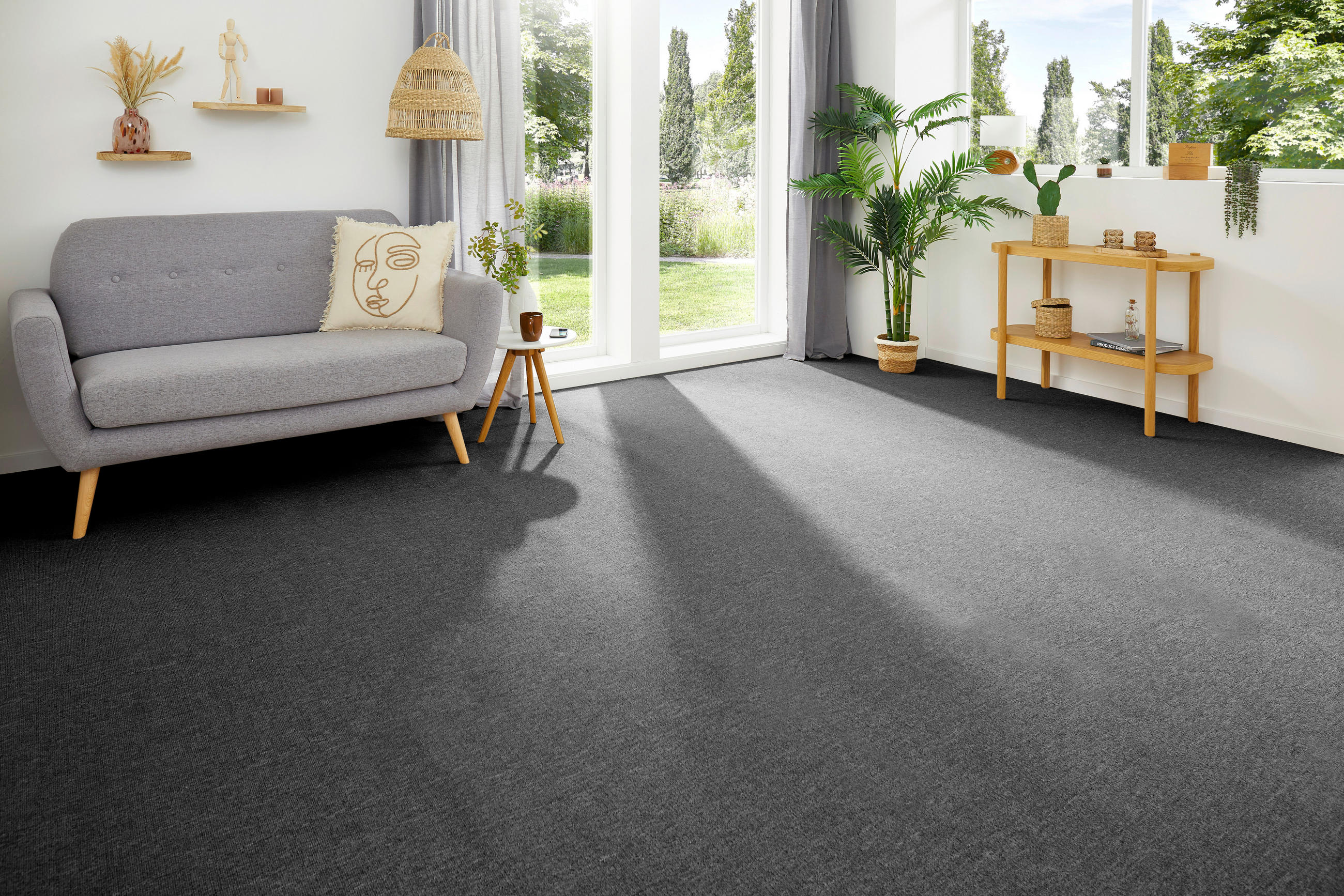 TEPPICHBODEN - Anthrazit, KONVENTIONELL, Textil (600/200cm)