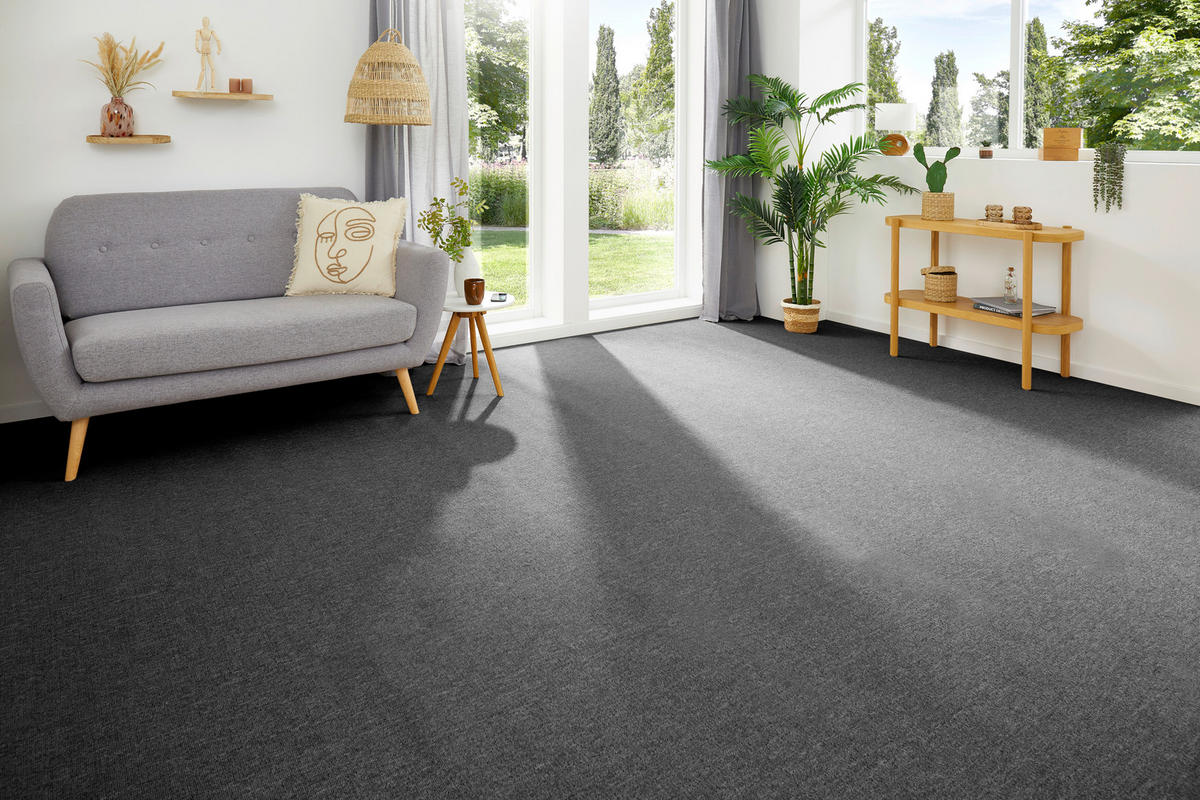 TEPPICHBODEN - Anthrazit, KONVENTIONELL, Textil (300/200cm)