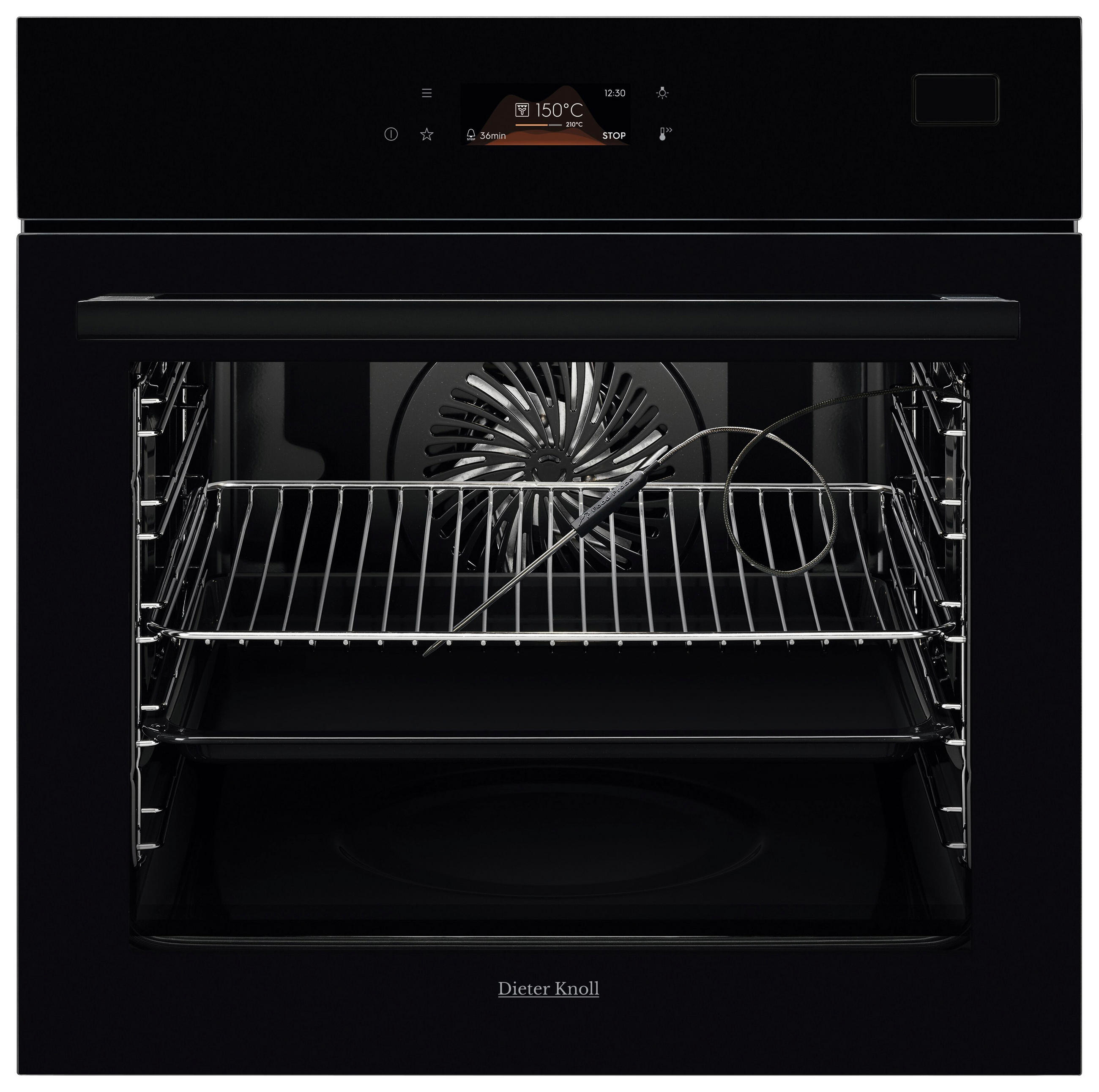 DAMPFBACKOFEN DKS79905BK  - Schwarz, Basics, Glas/Metall (59,4/59,4/56,7cm) - Dieter Knoll