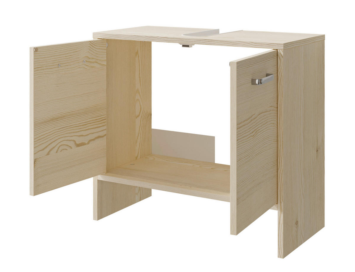 WASCHBECKENUNTERSCHRANK 60,6/54,3/28,4 cm  - Chromfarben/Pinienfarben, Basics, Holzwerkstoff (60,6/54,3/28,4cm) - Pelipal