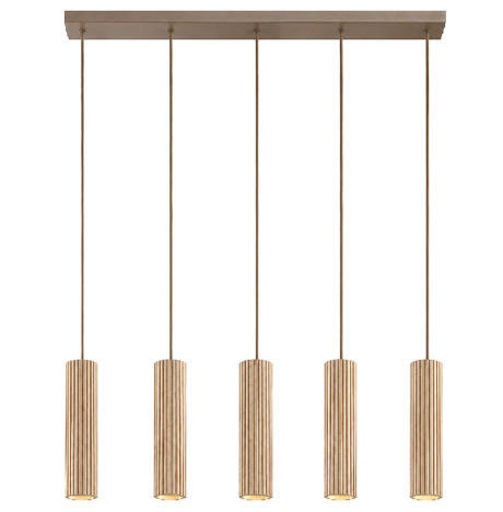 HÄNGELEUCHTE LAKEWOOD 95/150/95 cm  - Braun, Natur, Holz/Metall (95/150/95cm)